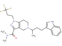 5-[3-(1H-indol-3-yl)-1-methylpropyl]-N,N-dimethyl-1-(3,3,3-trifluoropropyl)-4,5,6,7-tetrahydro-1H-pyrazolo[4,3-c]pyridine-3-carboxamide
