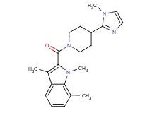 1,3,7-trimethyl-2-{[4-(1-methyl-1H-imidazol-2-yl)-1-piperidinyl]carbonyl}-1H-indole