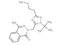 2-{[1-tert-butyl-3-(2-methoxyethyl)-1H-1,2,4-triazol-5-yl]methyl}-4-methylphthalazin-1(2H)-one