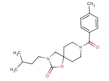 8-(4-methylbenzoyl)-3-(3-methylbutyl)-1-oxa-3,8-diazaspiro[4.5]decan-2-one