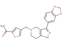 1-(4-{[3-(1,3-benzodioxol-5-yl)-1,4,6,7-tetrahydro-5H-pyrazolo[4,3-c]pyridin-5-yl]methyl}-2-thienyl)ethanone