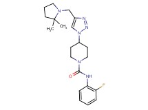 4-{4-[(2,2-dimethylpyrrolidin-1-yl)methyl]-1H-1,2,3-triazol-1-yl}-N-(2-fluorophenyl)piperidine-1-carboxamide