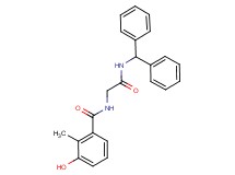 N-{2-[(diphenylmethyl)amino]-2-oxoethyl}-3-hydroxy-2-methylbenzamide