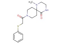 1-methyl-9-[(phenylthio)acetyl]-1,4,9-triazaspiro[5.5]undecan-5-one