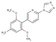 5-(2,6-dimethoxy-4-methylphenyl)-2-(4H-1,2,4-triazol-4-yl)pyridine