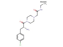 2-[4-(4-chloro-D-phenylalanyl)-1-piperazinyl]-N-ethylacetamide dihydrochloride