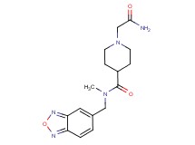 1-(2-amino-2-oxoethyl)-N-(2,1,3-benzoxadiazol-5-ylmethyl)-N-methylpiperidine-4-carboxamide