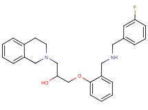 1-(3,4-dihydro-2(1H)-isoquinolinyl)-3-(2-{[(3-fluorobenzyl)amino]methyl}phenoxy)-2-propanol