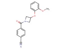 4-{[3-(2-methoxyphenoxy)-1-azetidinyl]carbonyl}benzonitrile