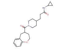 N-cyclopropyl-3-[1-(2,3,4,5-tetrahydro-1-benzoxepin-4-ylcarbonyl)piperidin-4-yl]propanamide