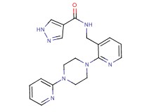 N-({2-[4-(2-pyridinyl)-1-piperazinyl]-3-pyridinyl}methyl)-1H-pyrazole-4-carboxamide