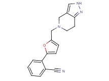 2-[5-(2,4,6,7-tetrahydro-5H-pyrazolo[4,3-c]pyridin-5-ylmethyl)-2-furyl]benzonitrile