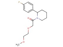 2-(4-fluorophenyl)-1-[(2-methoxyethoxy)acetyl]piperidine