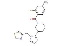 1-(2-fluoro-4-methylbenzoyl)-3-[1-(1,3-thiazol-4-ylmethyl)-1H-imidazol-2-yl]piperidine