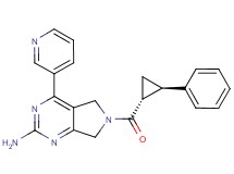 6-{[(1R*,2R*)-2-phenylcyclopropyl]carbonyl}-4-pyridin-3-yl-6,7-dihydro-5H-pyrrolo[3,4-d]pyrimidin-2-amine