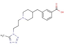 3-({1-[3-(5-methyl-1H-tetrazol-1-yl)propyl]-4-piperidinyl}methyl)benzoic acid