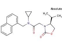 N-cyclopropyl-2-[(4S)-4-isopropyl-2-oxo-1,3-oxazolidin-3-yl]-N-(1-naphthylmethyl)acetamide