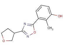 2-methyl-3-[3-(tetrahydrofuran-3-yl)-1,2,4-oxadiazol-5-yl]phenol