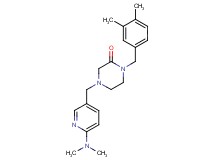 4-{[6-(dimethylamino)-3-pyridinyl]methyl}-1-(3,4-dimethylbenzyl)-2-piperazinone