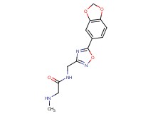 N~1~-{[5-(1,3-benzodioxol-5-yl)-1,2,4-oxadiazol-3-yl]methyl}-N~2~-methylglycinamide