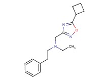 N-[(5-cyclobutyl-1,2,4-oxadiazol-3-yl)methyl]-N-ethyl-2-phenylethanamine