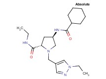 (4R)-4-[(cyclohexylcarbonyl)amino]-N-ethyl-1-[(1-ethyl-1H-pyrazol-4-yl)methyl]-L-prolinamide