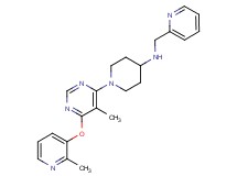 1-{5-methyl-6-[(2-methylpyridin-3-yl)oxy]pyrimidin-4-yl}-N-(pyridin-2-ylmethyl)piperidin-4-amine