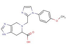 5-{[1-(4-methoxyphenyl)-1H-imidazol-2-yl]methyl}-4,5,6,7-tetrahydro-1H-imidazo[4,5-c]pyridine-6-carboxylic acid