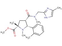 methyl (2S*,4S*,5R*)-1,2-dimethyl-4-({methyl[(4-methyl-1H-imidazol-2-yl)methyl]amino}carbonyl)-5-(2-methylphenyl)-2-pyrrolidinecarboxylate