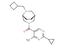 (1R*,5R*)-6-(cyclobutylmethyl)-3-[(2-cyclopropyl-4-methylpyrimidin-5-yl)carbonyl]-3,6-diazabicyclo[3.2.2]nonane