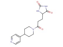 5-{3-oxo-3-[4-(4-pyridinyl)-1-piperidinyl]propyl}-2,4-imidazolidinedione
