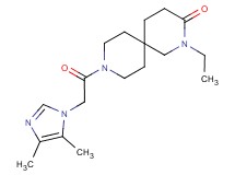 9-[(4,5-dimethyl-1H-imidazol-1-yl)acetyl]-2-ethyl-2,9-diazaspiro[5.5]undecan-3-one