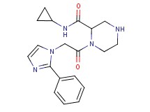 N-cyclopropyl-1-[(2-phenyl-1H-imidazol-1-yl)acetyl]-2-piperazinecarboxamide
