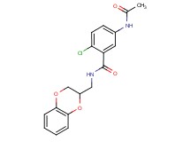5-(acetylamino)-2-chloro-N-(2,3-dihydro-1,4-benzodioxin-2-ylmethyl)benzamide