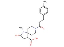 1-methyl-8-[3-(4-methylphenyl)propanoyl]-2-oxo-1,8-diazaspiro[4.5]decane-4-carboxylic acid