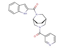 (1S*,5R*)-6-(1H-indol-2-ylcarbonyl)-3-(3-pyridinylcarbonyl)-3,6-diazabicyclo[3.2.2]nonane