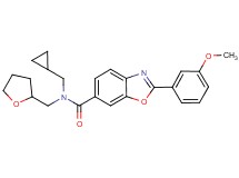 N-(cyclopropylmethyl)-2-(3-methoxyphenyl)-N-(tetrahydro-2-furanylmethyl)-1,3-benzoxazole-6-carboxamide