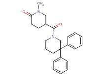 5-[(3,3-diphenylpiperidin-1-yl)carbonyl]-1-methylpiperidin-2-one