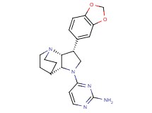4-[(3R*,3aR*,7aR*)-3-(1,3-benzodioxol-5-yl)hexahydro-4,7-ethanopyrrolo[3,2-b]pyridin-1(2H)-yl]pyrimidin-2-amine