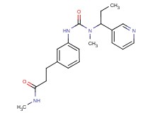 N-methyl-3-[3-({[methyl(1-pyridin-3-ylpropyl)amino]carbonyl}amino)phenyl]propanamide