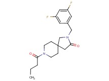 8-butyryl-2-(3,5-difluorobenzyl)-2,8-diazaspiro[4.5]decan-3-one