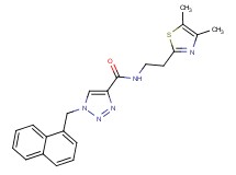 N-[2-(4,5-dimethyl-1,3-thiazol-2-yl)ethyl]-1-(1-naphthylmethyl)-1H-1,2,3-triazole-4-carboxamide