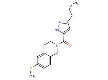 6-(methylthio)-2-[(3-propyl-1H-pyrazol-5-yl)carbonyl]-1,2,3,4-tetrahydroisoquinoline
