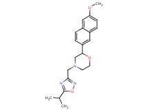 4-[(5-isopropyl-1,2,4-oxadiazol-3-yl)methyl]-2-(6-methoxy-2-naphthyl)morpholine