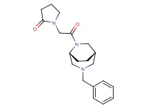1-{2-[(1S*,5R*)-3-benzyl-3,6-diazabicyclo[3.2.2]non-6-yl]-2-oxoethyl}-2-pyrrolidinone