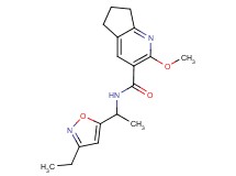 N-[1-(3-ethyl-5-isoxazolyl)ethyl]-2-methoxy-6,7-dihydro-5H-cyclopenta[b]pyridine-3-carboxamide
