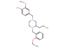 4-{[4-(2-ethoxybenzyl)-3-(2-hydroxyethyl)-1-piperazinyl]methyl}-2-methoxyphenol