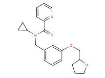 N-cyclopropyl-N-[3-(tetrahydro-2-furanylmethoxy)benzyl]-2-pyridinecarboxamide
