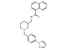 N-({1-[4-(1H-pyrazol-1-yl)benzyl]-3-piperidinyl}methyl)-1-naphthamide