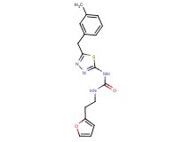 N-[2-(2-furyl)ethyl]-N'-[5-(3-methylbenzyl)-1,3,4-thiadiazol-2-yl]urea